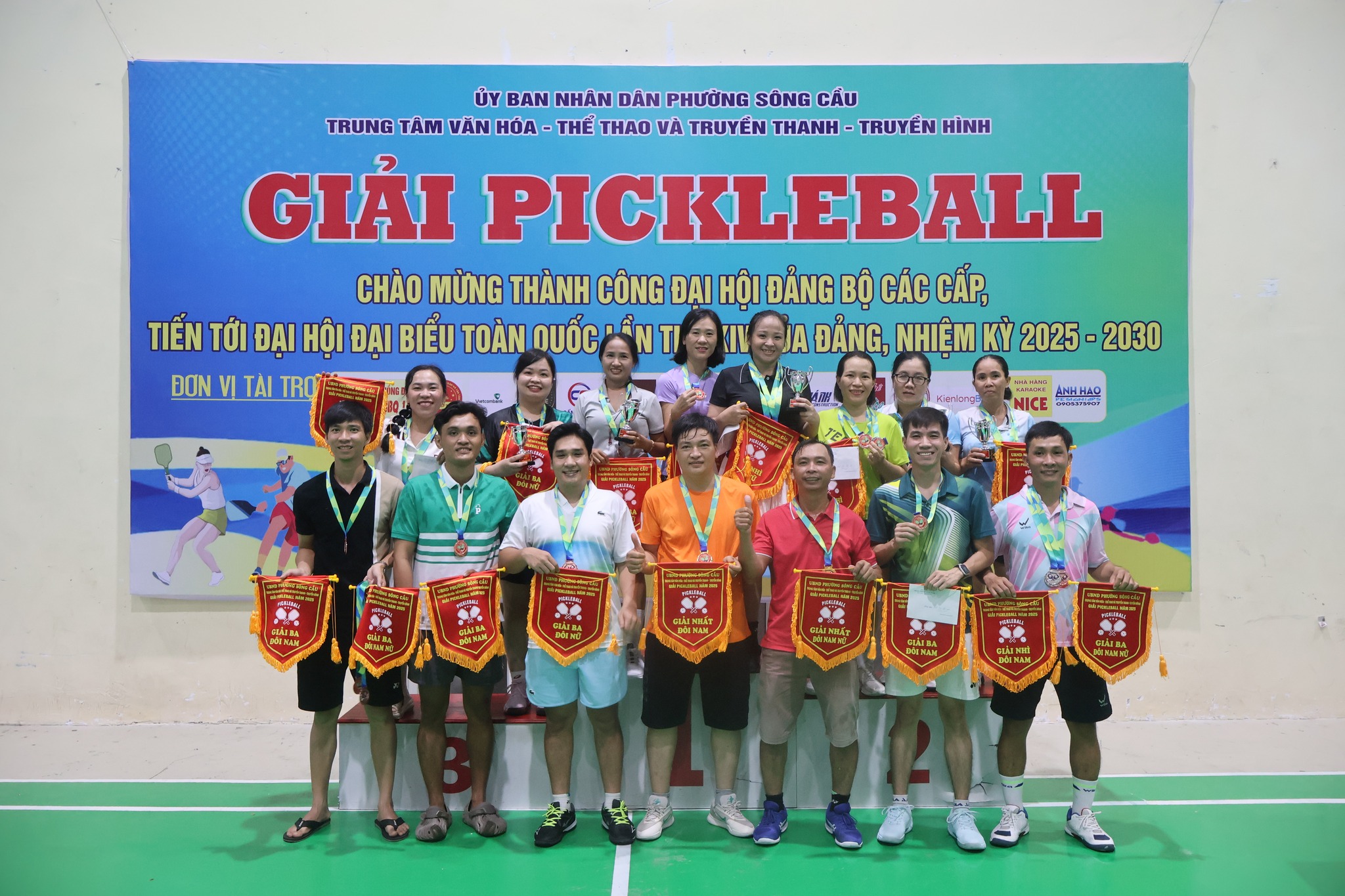 Giải đấu Pickleball phường Sông Cầu diễn ra thành công tốt đẹp