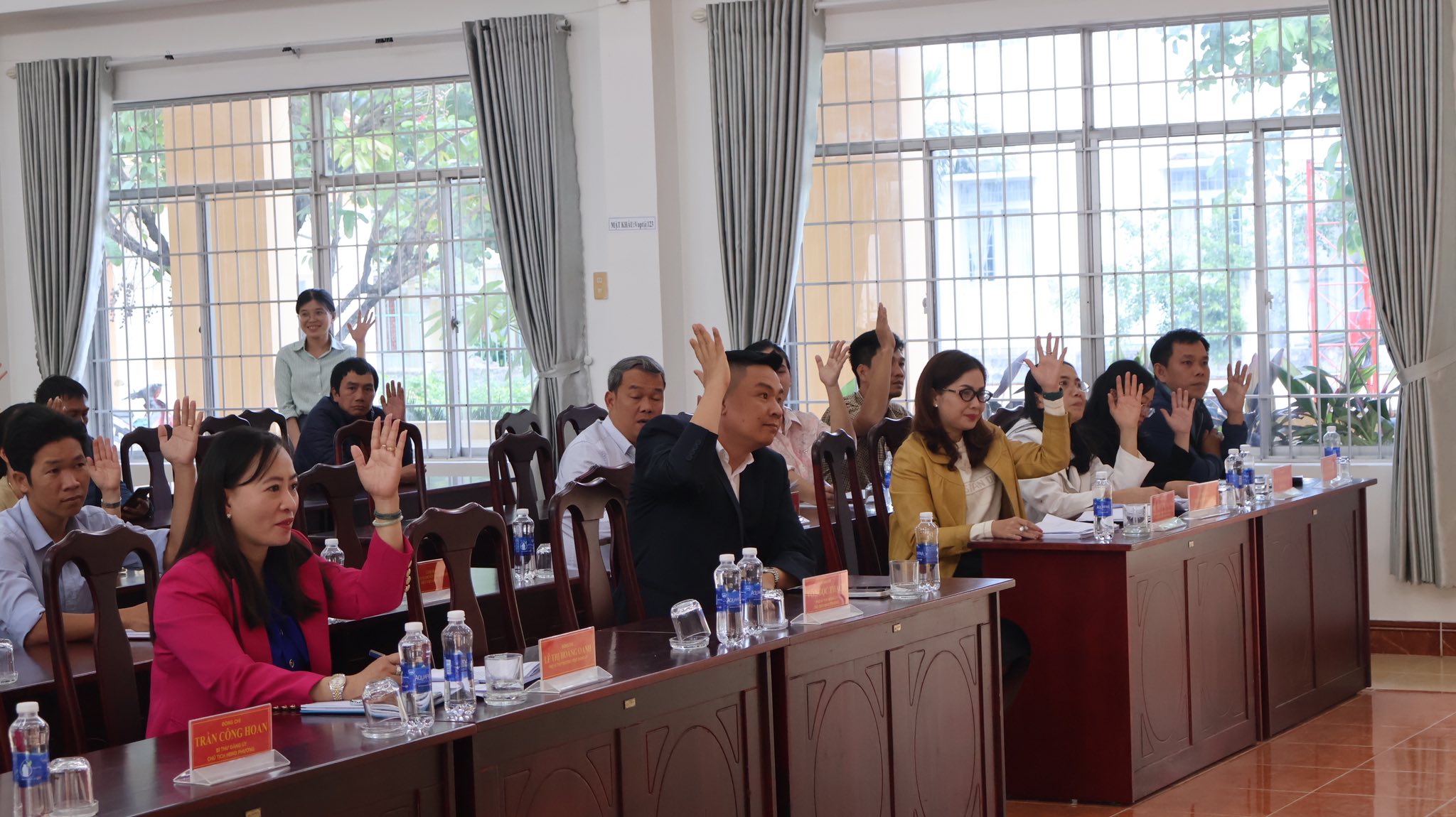 Hội nghị liên tịch lấy ý kiến của cử tri nơi công tác đối với người được dự kiến giới thiệu ứng cử đại biểu HĐND tỉnh Đắk Lắk và HĐND phường Sông Cầu, nhiệm kỳ 2026 - 2031