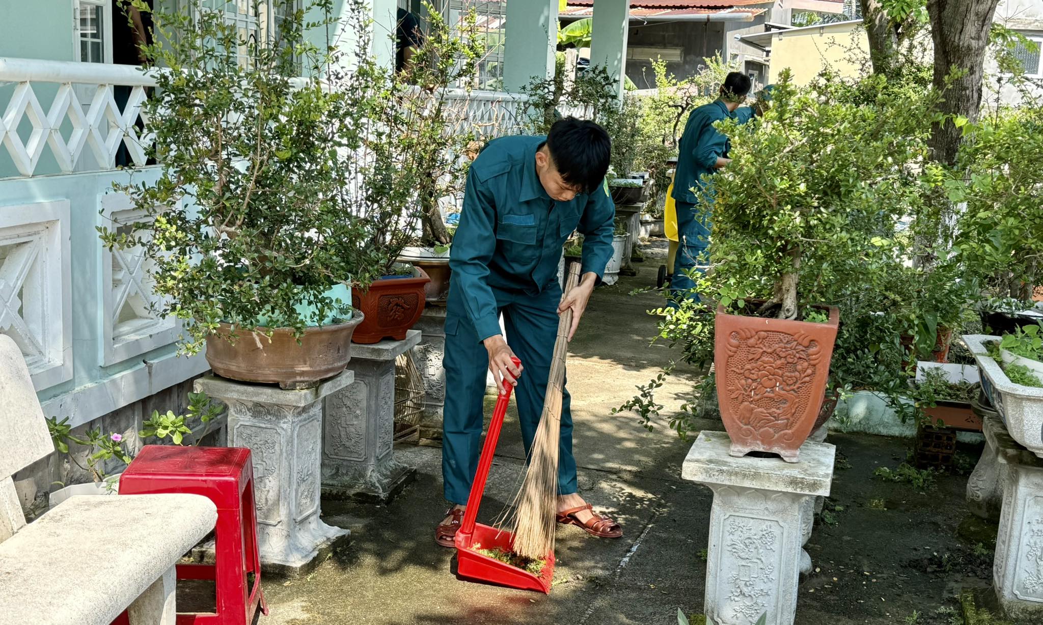 Ban CHQS phường Sông Cầu: Duy trì nền nếp xây dựng môi trường đơn vị xanh, sạch, đẹp