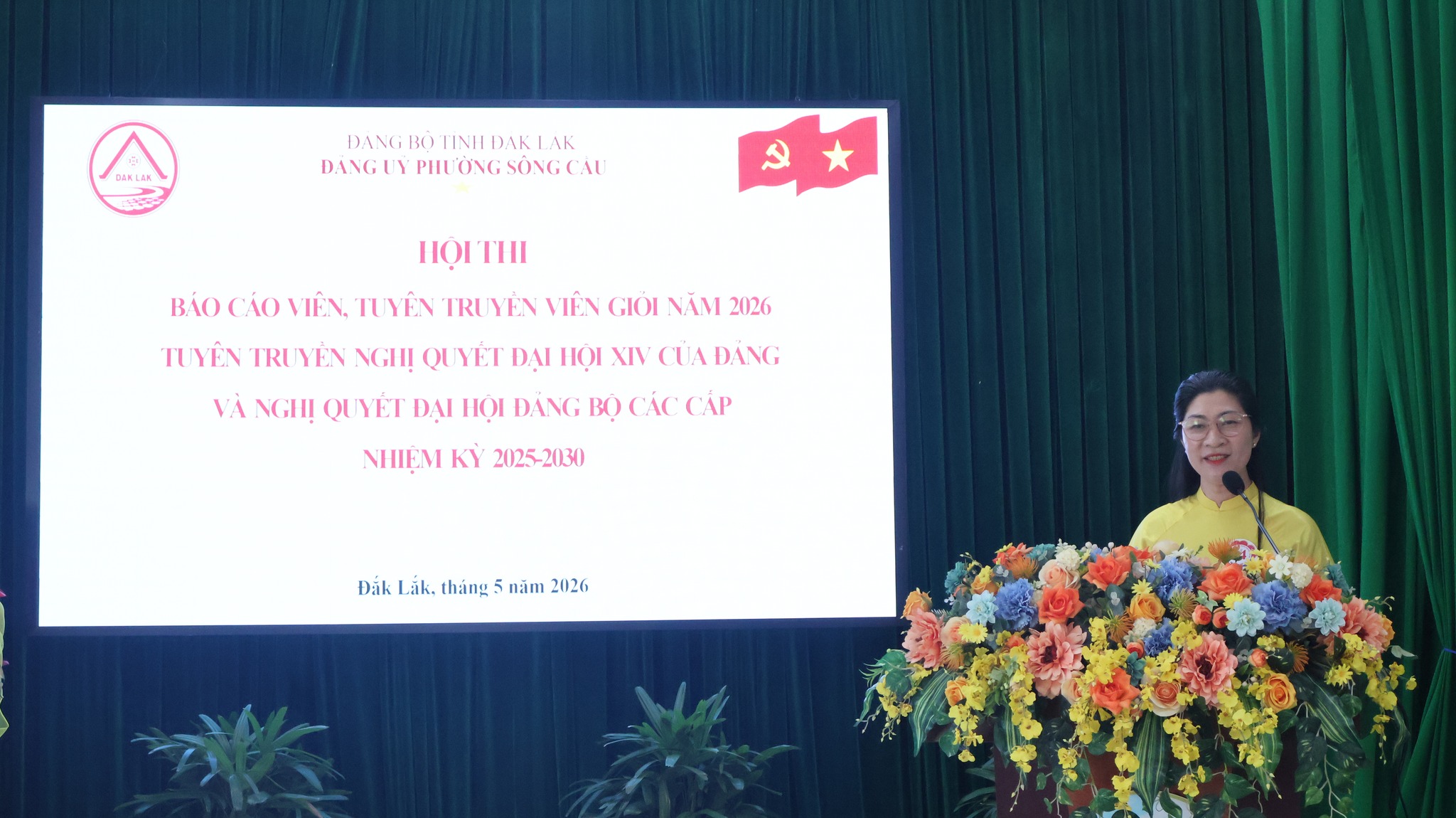 Đảng ủy phường Sông Cầu tích cực tham gia hội thi báo cáo viên, tuyên truyền viên giỏi năm 2026