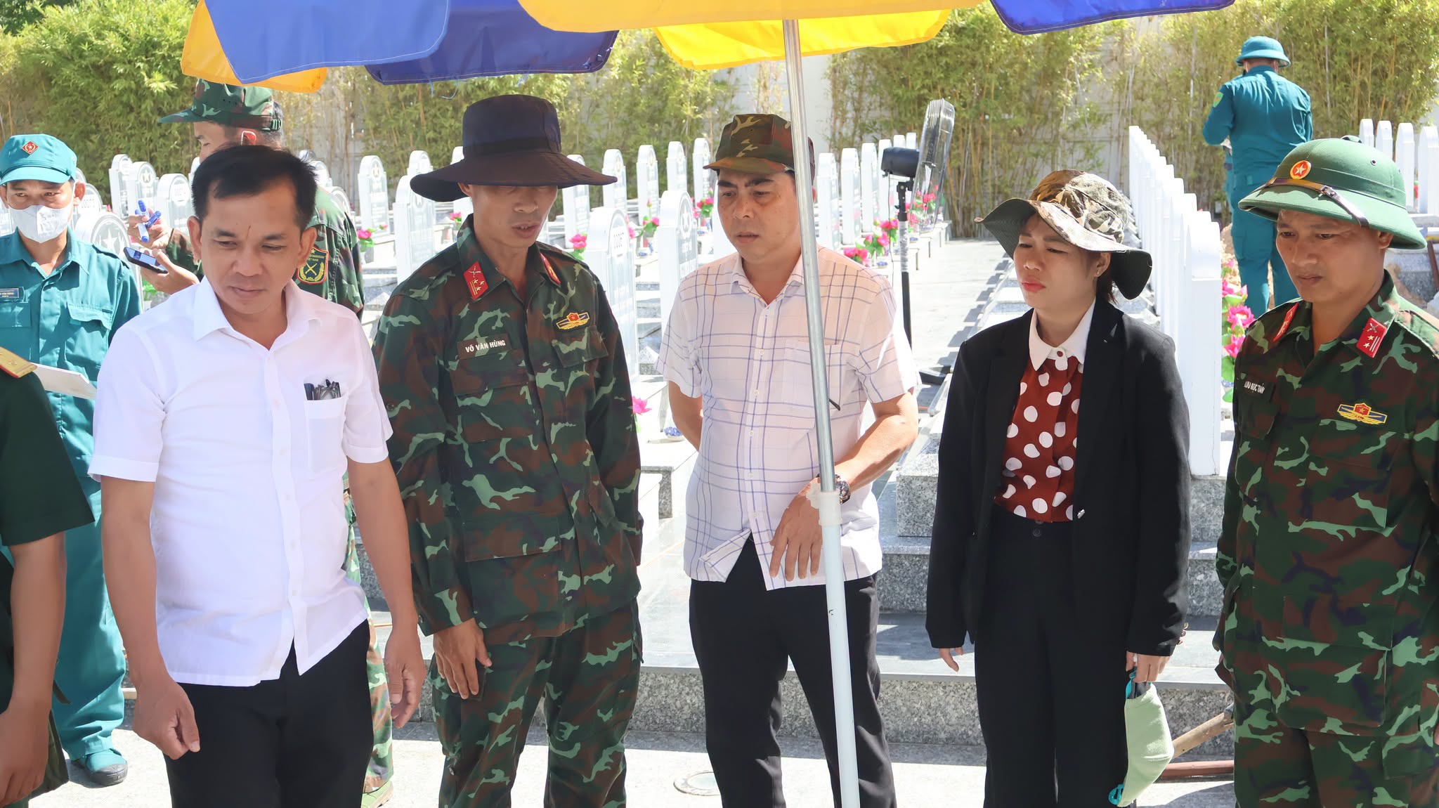 triển khai lấy mẫu hài cốt liệt sĩ phục vụ giám định ADN xác định danh tính hài cốt liệt sĩ đối với 88 mộ chưa xác định thông tin tại nghĩa trang liệt sĩ Sông Cầu