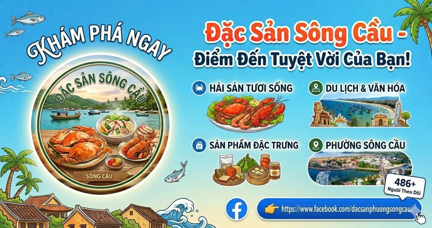 Giới thiệu trang facebook Đặc sản phường Sông Cầu