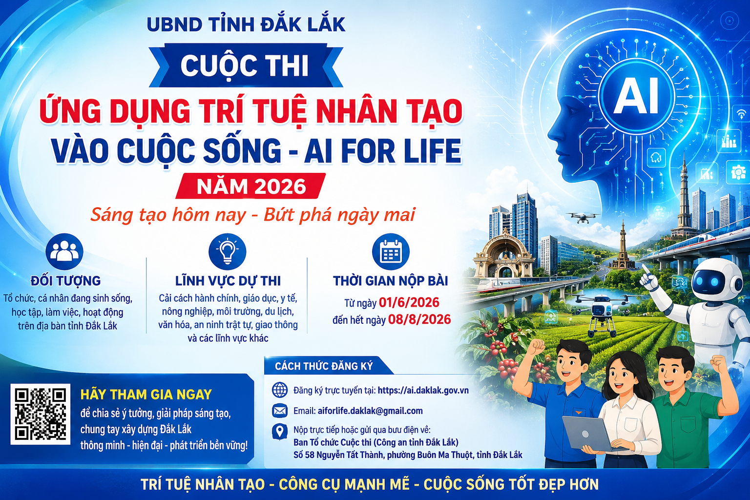 Hưởng ứng cuộc thi “Ứng dụng trí tuệ nhân tạo vào cuộc sống - AI for life” năm 2026