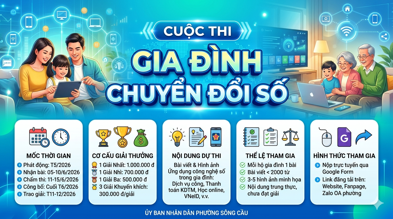 Cuộc thi "Gia đình chuyển đổi số" năm 2026